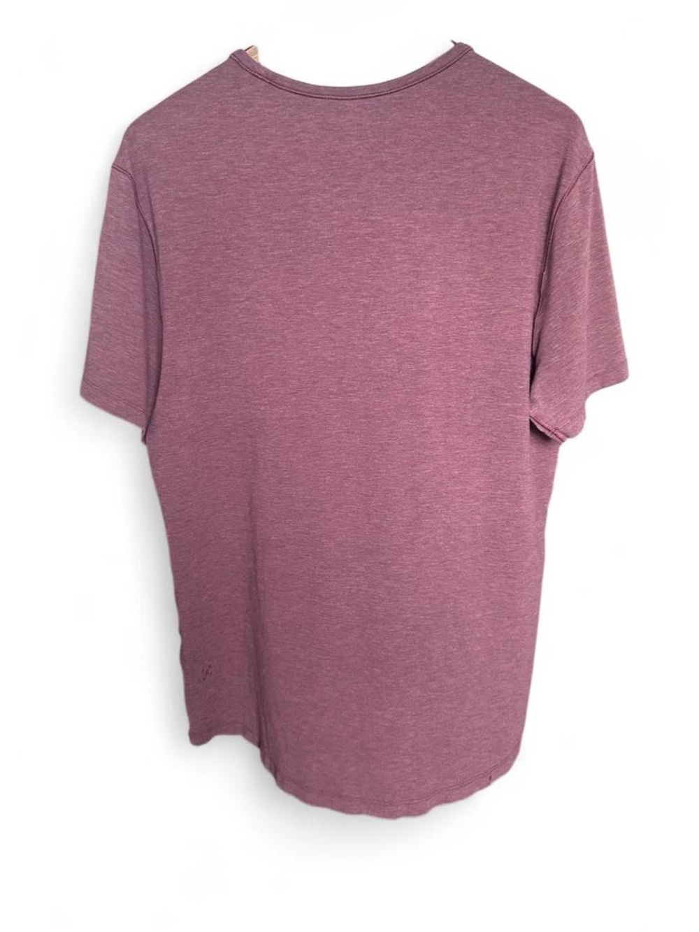 Lululemon Mens Heathered Plum Short Sleeve Running Workout Shirt - Picture 2 of 3